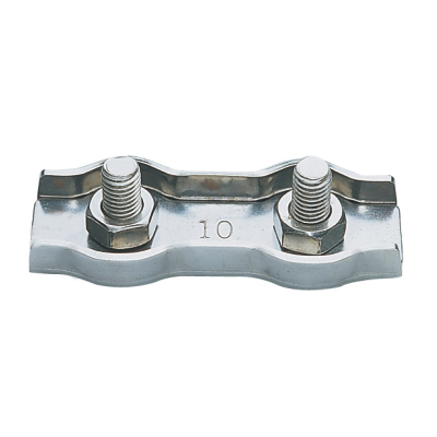 Steel Zinc Plated Double Cable Clamp