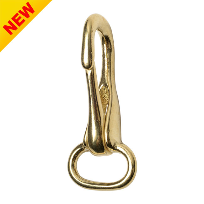 Brass Rigid Strap Eye Tongue Snap