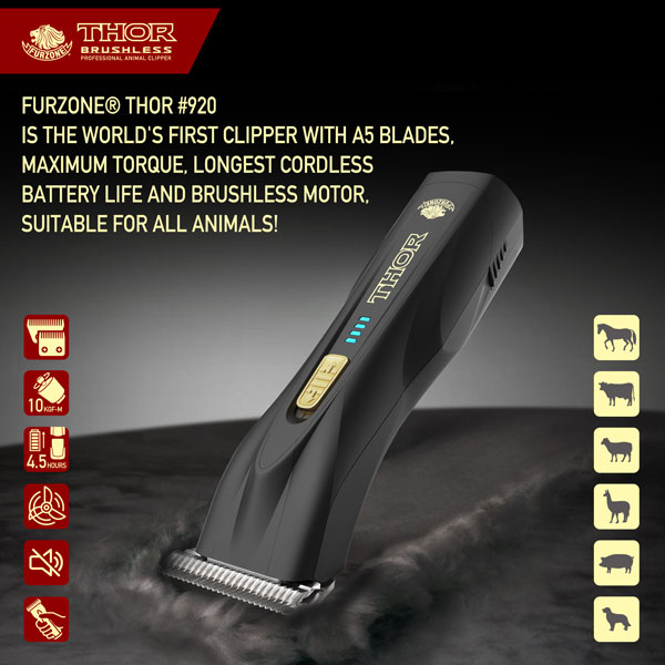 THOR Brushless Motor Professional Animal Clipper